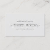 Notar-Agent-Geschäftskarte Visitenkarte (Rückseite)