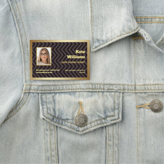 Notar-Agent Namensschild (Beispiel)