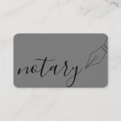 Notar Agent Nib Logo Tax Vorbereitendes Buch Behal Visitenkarte (Vorderseite)