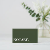 Notar Agent Pen Logo Freelance Calligraphy Writer Visitenkarte (Stehend Vorderseite)