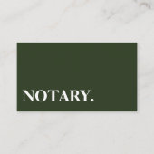 Notar Agent Pen Logo Freelance Calligraphy Writer Visitenkarte (Vorderseite)