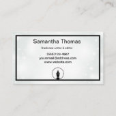 Notar Agent Pen Logo Freelance Calligraphy Writer Visitenkarte (Rückseite)