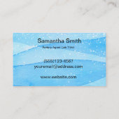 Notar Agent Pen Logo Freelance Calligraphy Writer Visitenkarte (Rückseite)