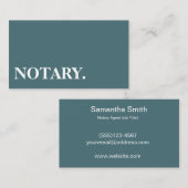 Notar Agent Pen Logo Freelance Calligraphy Writer Visitenkarte (Vorne/Hinten)