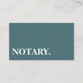 Notar Agent Pen Logo Freelance Calligraphy Writer Visitenkarte (Vorderseite)
