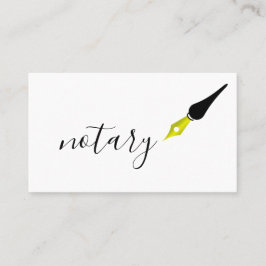 Notar Agent Pen Logo Freelance Calligraphy Writer Visitenkarte