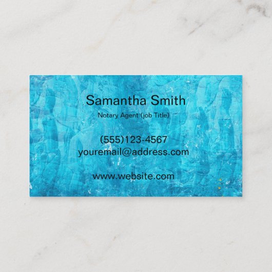 Notar Agent Pen Logo Freelance Calligraphy Writer Visitenkarte (Rückseite)