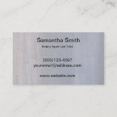 Notar Agent Pen Logo Freelance Calligraphy Writer Visitenkarte (Rückseite)