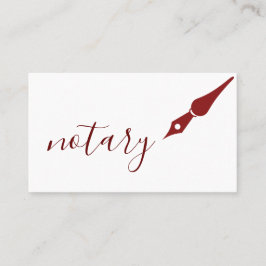 Notar Agent Pen Logo Freelance Calligraphy Writer Visitenkarte