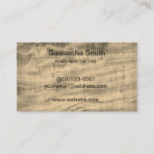 Notar Agent Pen Logo Freelance Calligraphy Writer Visitenkarte (Rückseite)