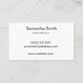 Notar Agent Pen Logo Freelance Calligraphy Writer Visitenkarte (Rückseite)