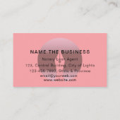 Notar-Agent-Signatur Rose Gold Dripping Visitenkarte (Rückseite)