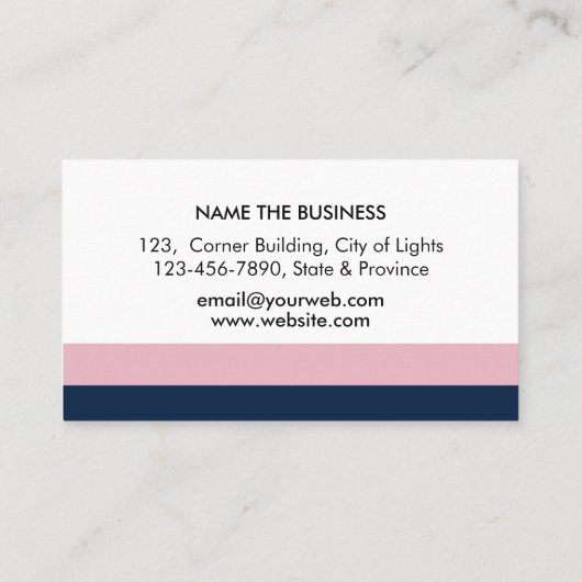 Notar Agent Signature Nib Rose Gold Writer Visitenkarte (Rückseite)