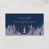 Notar Agent Signature Nib Rose Gold Writer Visitenkarte (Vorderseite)