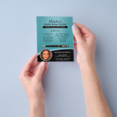 Notar-Agent Signierung Berufliches Aquamarines Fot Flyer (Gruppe)