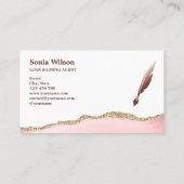 Notar-Agent Signierung moderner QR-Code Visitenkarte (Rückseite)