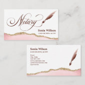 Notar-Agent Signierung moderner QR-Code Visitenkarte (Vorne/Hinten)