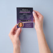 Notar-Agent Signierung Modernes Lila Foto Flyer (Gruppe)