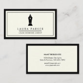 Notar Agent Signing Consultant Broker Visitenkarte (Vorne/Hinten)