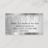 Notar Agent Signing Gold Border Visitenkarte (Rückseite)