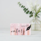 Notar Agent Signing Nib Logos Tax Public Visitenkarte (Stehend Vorderseite)