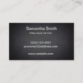 Notar-Agent-Stift-Logo-freiberuflich tätiger Visitenkarte (Rückseite)