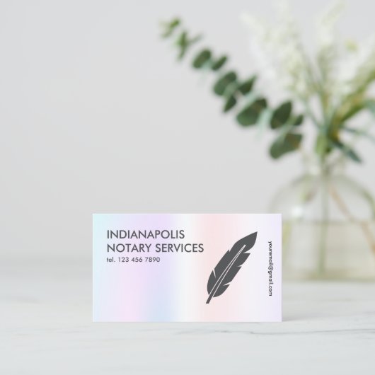 Notar-Agent Visitenkarte (Stehend Vorderseite)