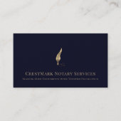 Notar-Agent Visitenkarte (Vorderseite)