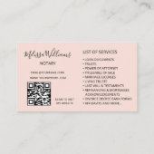 Notar-Agent Visitenkarte (Rückseite)