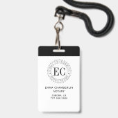 Notar Ausweis (Vorderseite mit Lanyard)