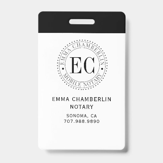 Notar Ausweis (Vorderseite)