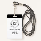 Notar Ausweis (Vorderseite mit Schlüsselband)