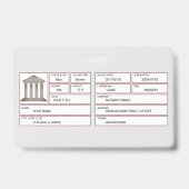 Notar Ausweis (Rückseite)