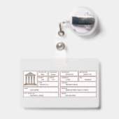 Notar Ausweis (Rückseite mit Ausziehbar)