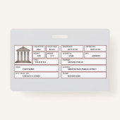 Notar Ausweis (Rückseite)