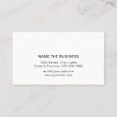 Notar Bank Agent Gold Nib Anwalt Visitenkarte (Rückseite)