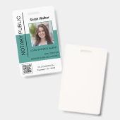 Notar Beamter mit Ausweis (Vorder- & Rückseite)