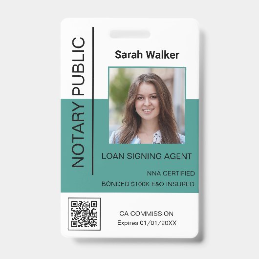 Notar Beamter mit Ausweis (Vorderseite)