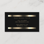 Notar berufliches Edelgold Visitenkarte (Rückseite)