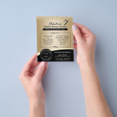 Notar Briefmarke Loan Signing Agent Black & Gold Flyer (Gruppe)