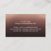 Notar Briefmarke Loan Signing Agent Brown Ombre Visitenkarte (Rückseite)