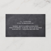 Notar Briefmarke Loan Signing Agent Elegantes Foto Visitenkarte (Rückseite)