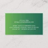 Notar Briefmarke Loan Signing Agent Green Ombre Visitenkarte (Rückseite)