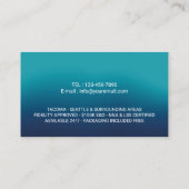 Notar Briefmarke Loan Signing Agent Türkisches Fot Visitenkarte (Rückseite)