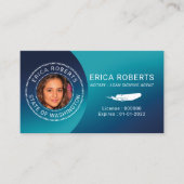 Notar Briefmarke Loan Signing Agent Türkisches Fot Visitenkarte (Vorderseite)