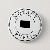 Notar Colorado Public Button (Vorderseite)