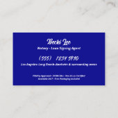 Notar Custom QR Visitenkarte (Rückseite)