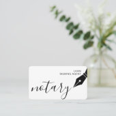 Notar-Darlehens-unterzeichnende Visitenkarte (Stehend Vorderseite)