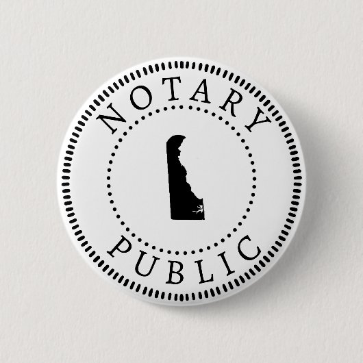 Notar Delaware Public Button (Vorderseite)
