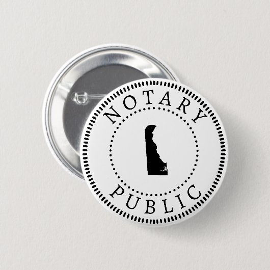 Notar Delaware Public Button (Vorne & Hinten)